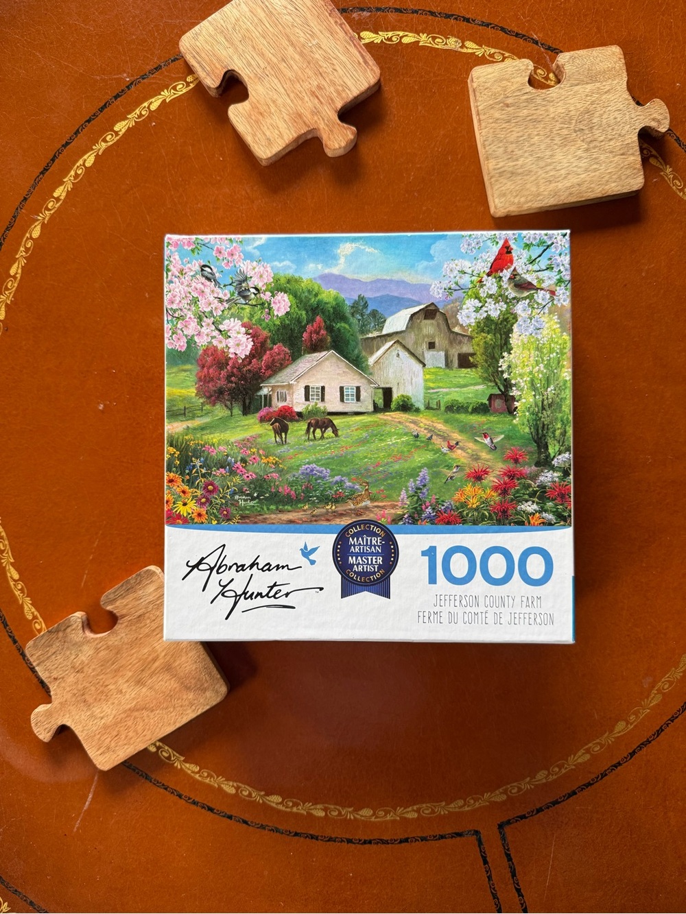 1000-Piece Jefferson County Farm Puzzle - Multicolor